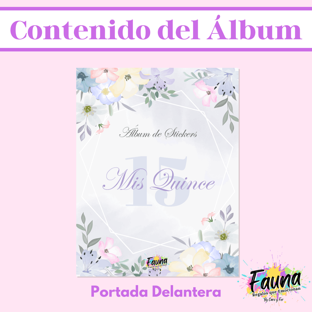 Álbum de Láminas 15 Años Personalizado con 18 Fotos - Fauna Regalos que emocionan
