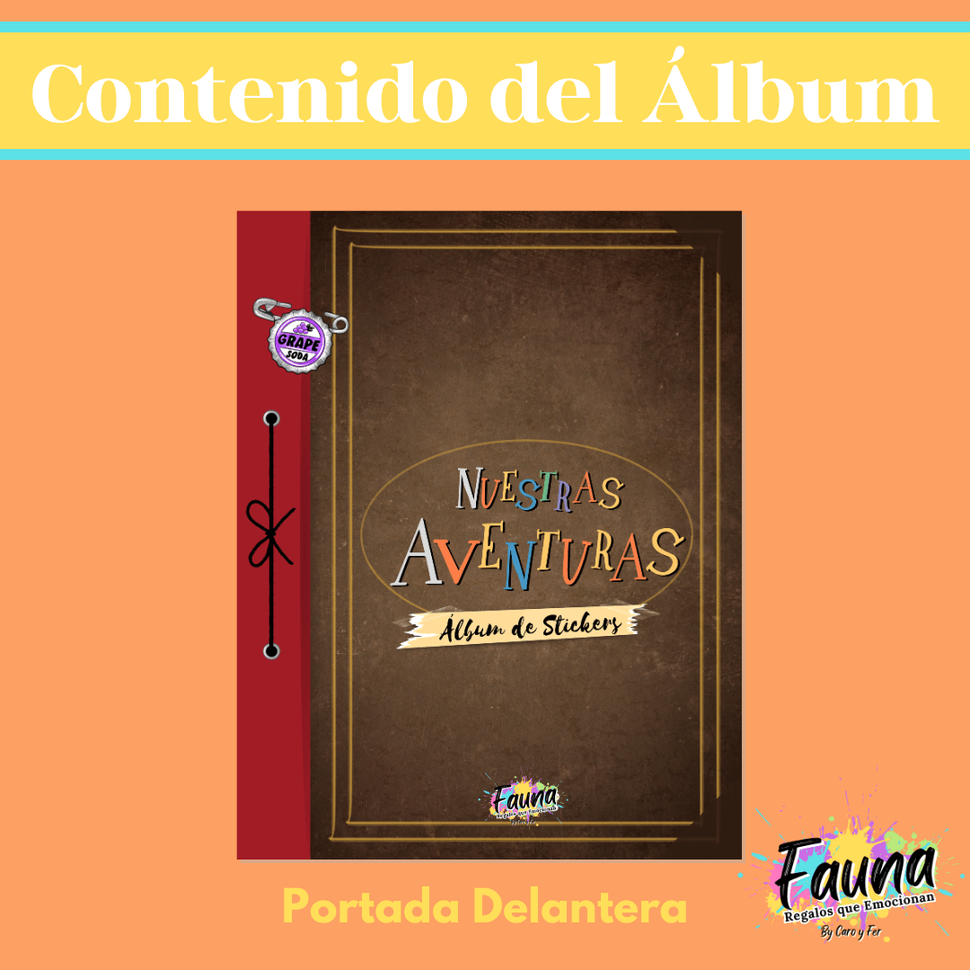 Álbum de Láminas de Amor inspirado en Up Personalizado con 18 Fotos - Fauna Regalos que emocionan