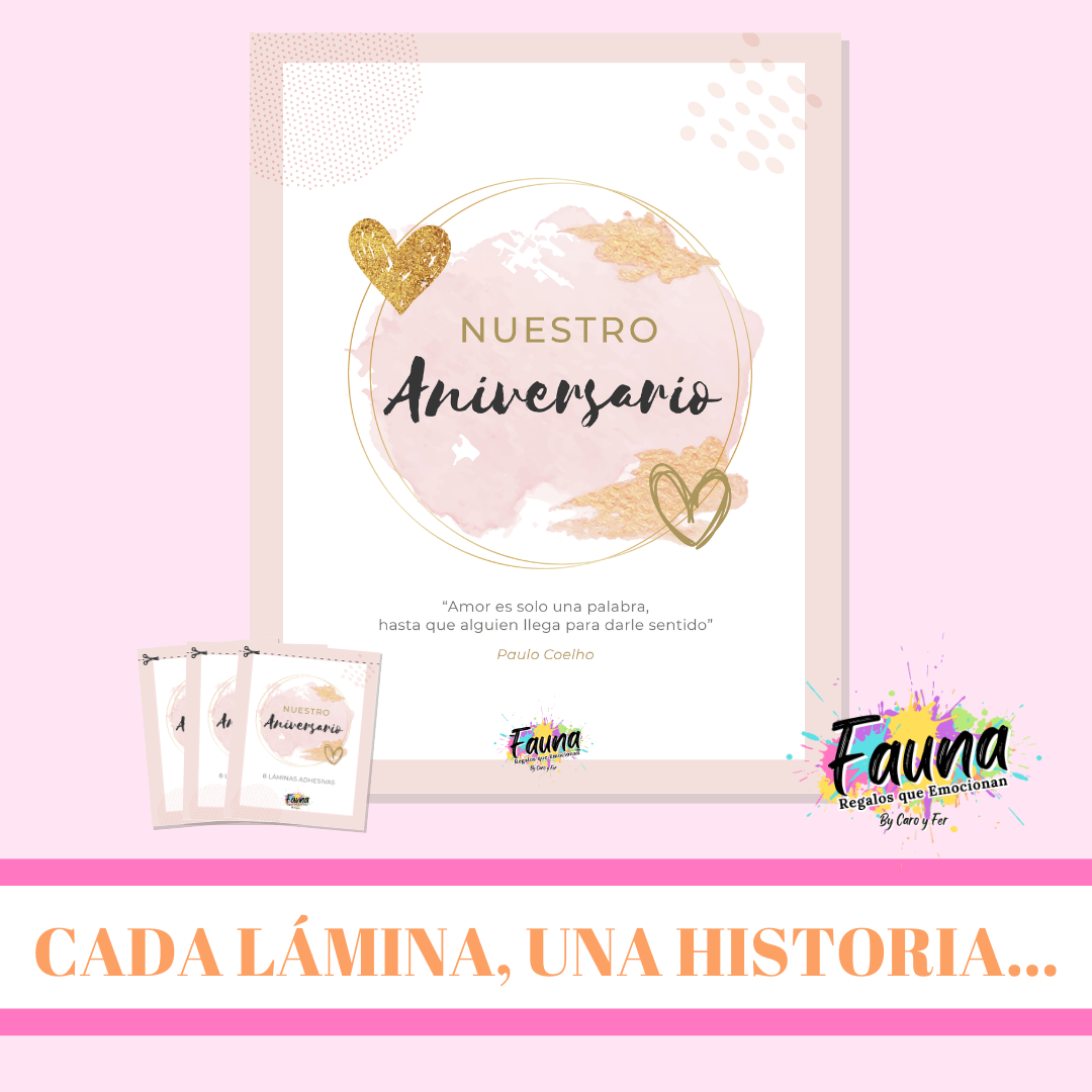Álbum de Láminas para Aniversario Personalizado con 18 Fotos - Fauna Regalos que emocionan