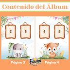Álbum de Láminas Mi Primer Año para Bebé Personalizado con 18 Fotos - Fauna Regalos que emocionan