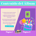 Álbum de Láminas Feliz Cumpleaños Personalizado con 18 Fotos - Fauna Regalos que emocionan