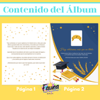 Álbum de Láminas de Grado Personalizado con 18 Fotos - Fauna Regalos que emocionan