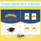 Álbum de Láminas de Grado Personalizado con 18 Fotos - Fauna Regalos que emocionan