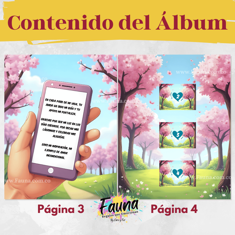 Álbum de Láminas para Mamá Personalizado con 18 Fotos