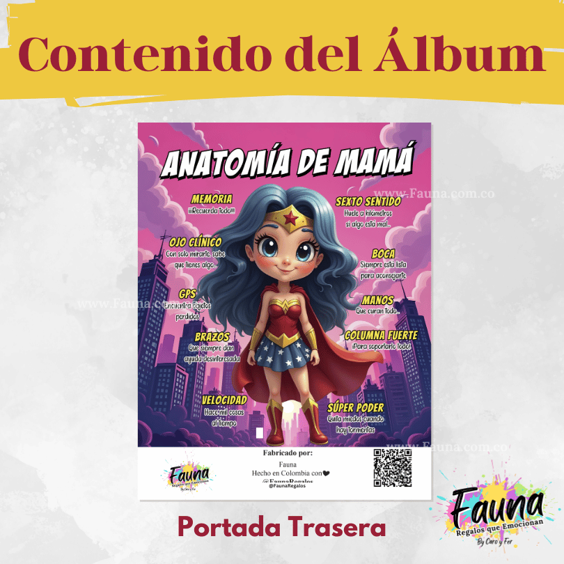 Álbum de Láminas para Mamá Personalizado con 18 Fotos