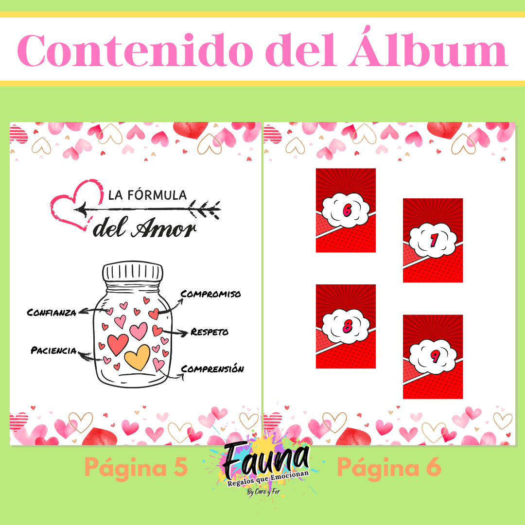 Álbum de Láminas Súper Novios Personalizado con 18 Fotos - Fauna Regalos que emocionan