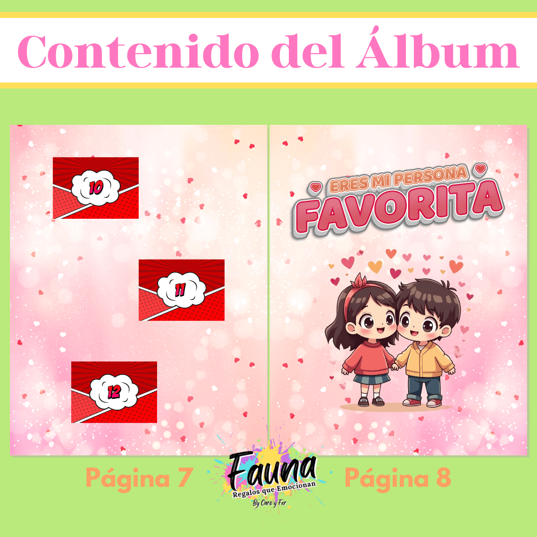 Álbum de Láminas Súper Novios Personalizado con 18 Fotos - Fauna Regalos que emocionan