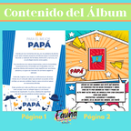Álbum de Láminas para Papá Personalizado con 18 Fotos - Fauna Regalos que emocionan
