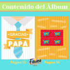Álbum de Láminas para Papá Personalizado con 18 Fotos - Fauna Regalos que emocionan