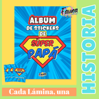 Álbum de Láminas para Papá Personalizado con 18 Fotos - Fauna Regalos que emocionan