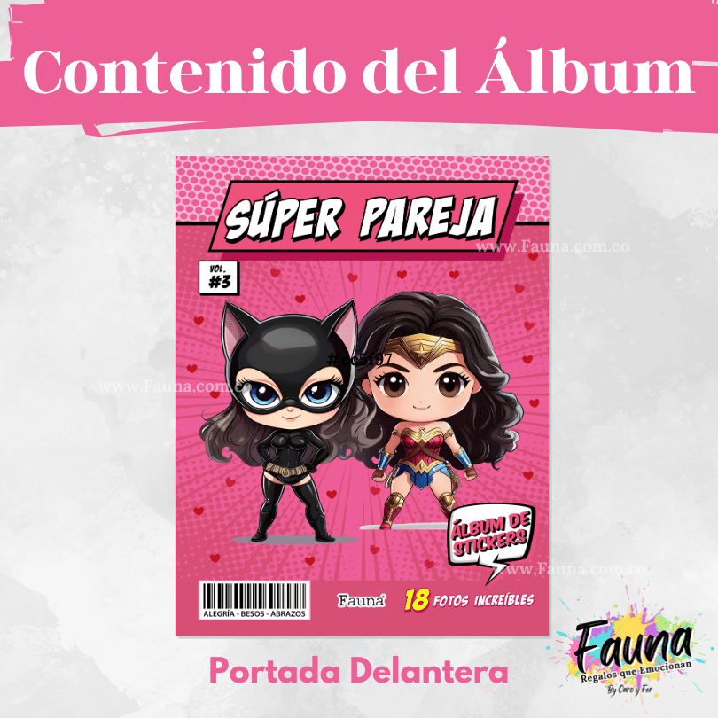 Álbum de Láminas Personalizado para Parejas Femeninas