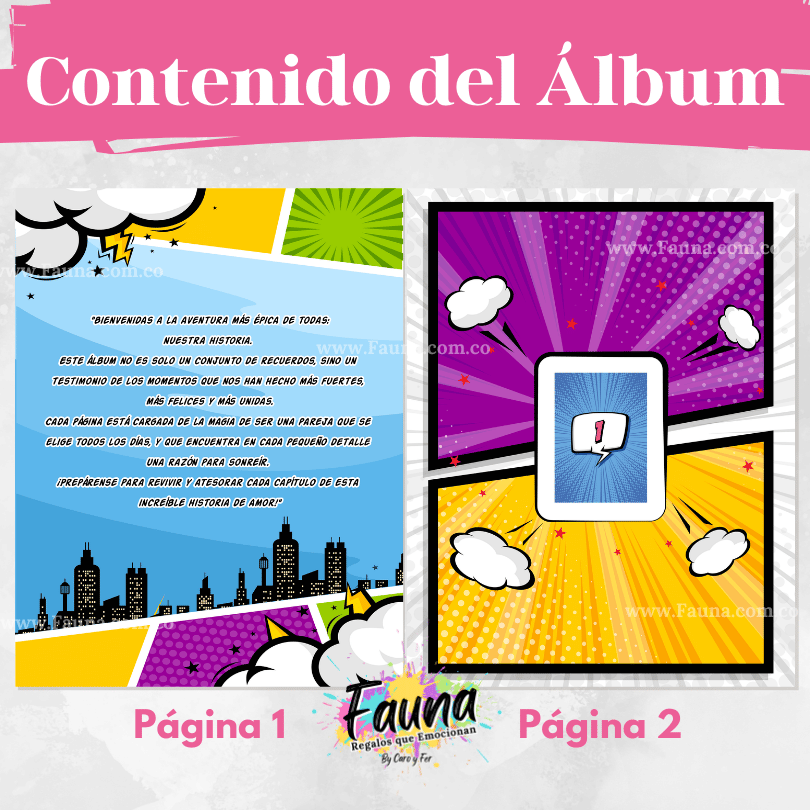 Álbum de Láminas Personalizado para Parejas Femeninas