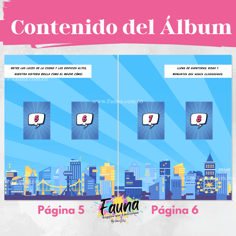 Álbum de Láminas Personalizado para Parejas Femeninas