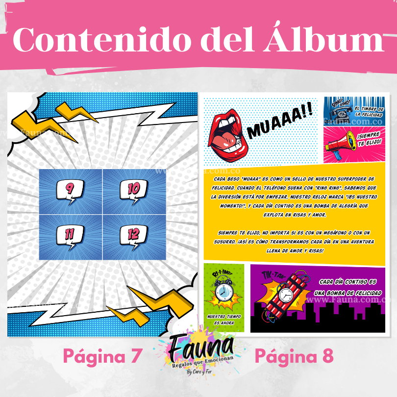 Álbum de Láminas Personalizado para Parejas Femeninas