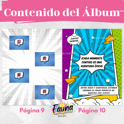 Álbum de Láminas Personalizado para Parejas Femeninas