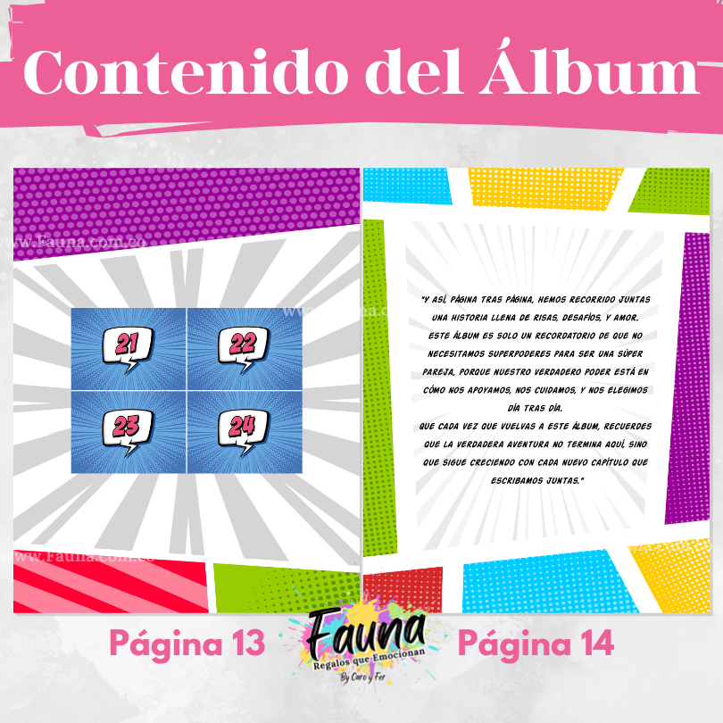 Álbum de Láminas Personalizado para Parejas Femeninas