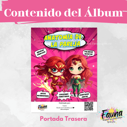 Álbum de Láminas Personalizado para Parejas Femeninas