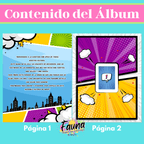 Álbum de Láminas de Súper Pareja Personalizado con 18 Fotos - Fauna Regalos que emocionan