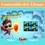 Álbum de Láminas de Súper Tío Personalizado con 18 Fotos - Fauna Regalos que emocionan