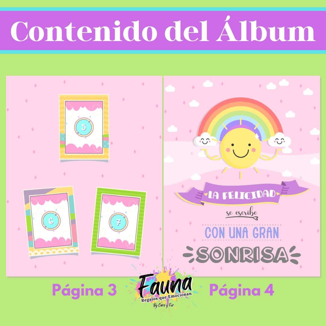 Álbum de Láminas para toda Ocasión Personalizado con 18 Fotos - Fauna Regalos que emocionan