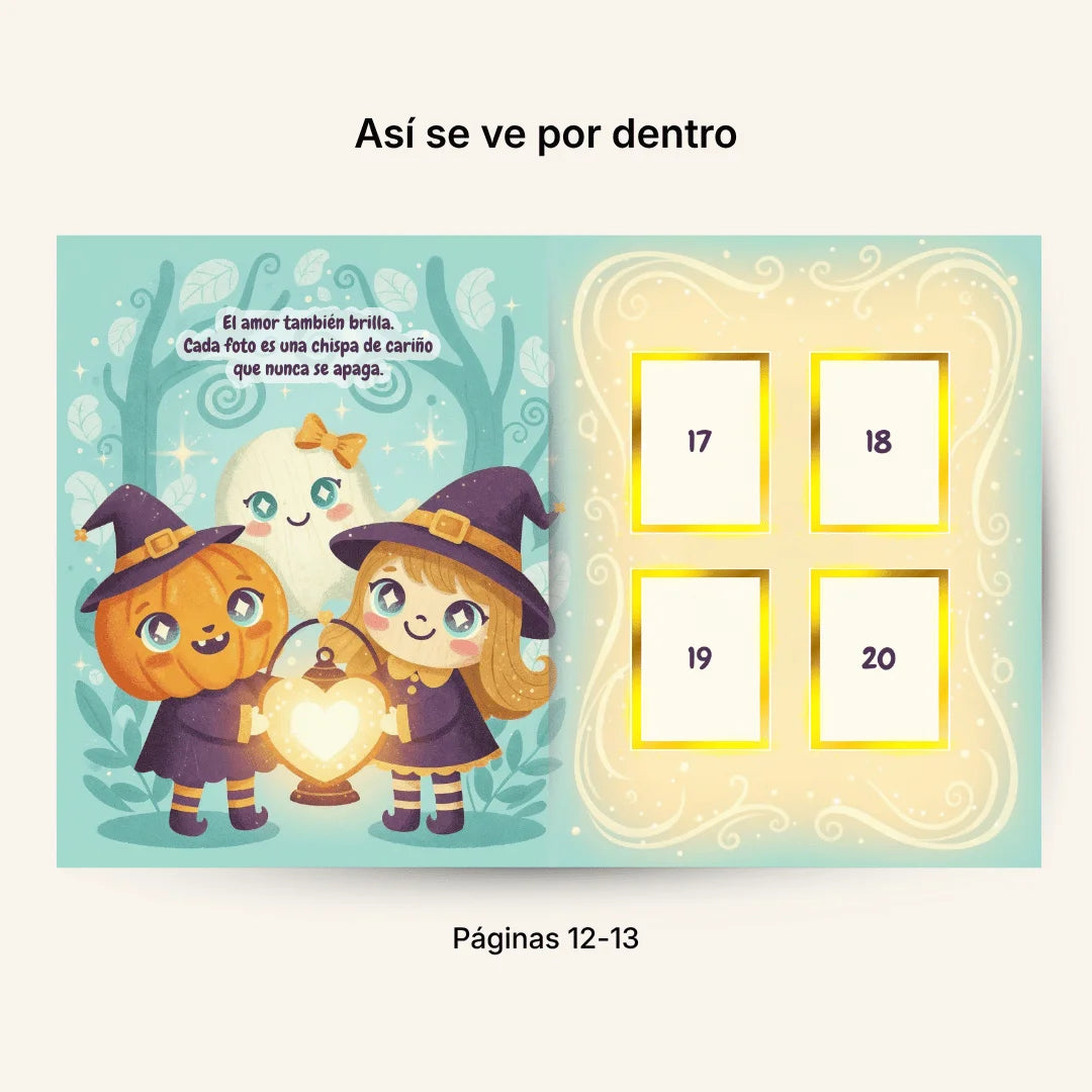 Álbum de Halloween Personalizado | Incluye 24 Láminas con tus Fotos