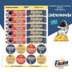 Astronauta 🚀 - Etiquetas Escolares Premium Personalizadas