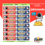 Astronauta 🚀 - Etiquetas Escolares Premium Personalizadas