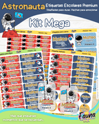 Astronauta 🚀 - Etiquetas Escolares Premium Personalizadas