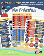 Astronauta 🚀 - Etiquetas Escolares Premium Personalizadas