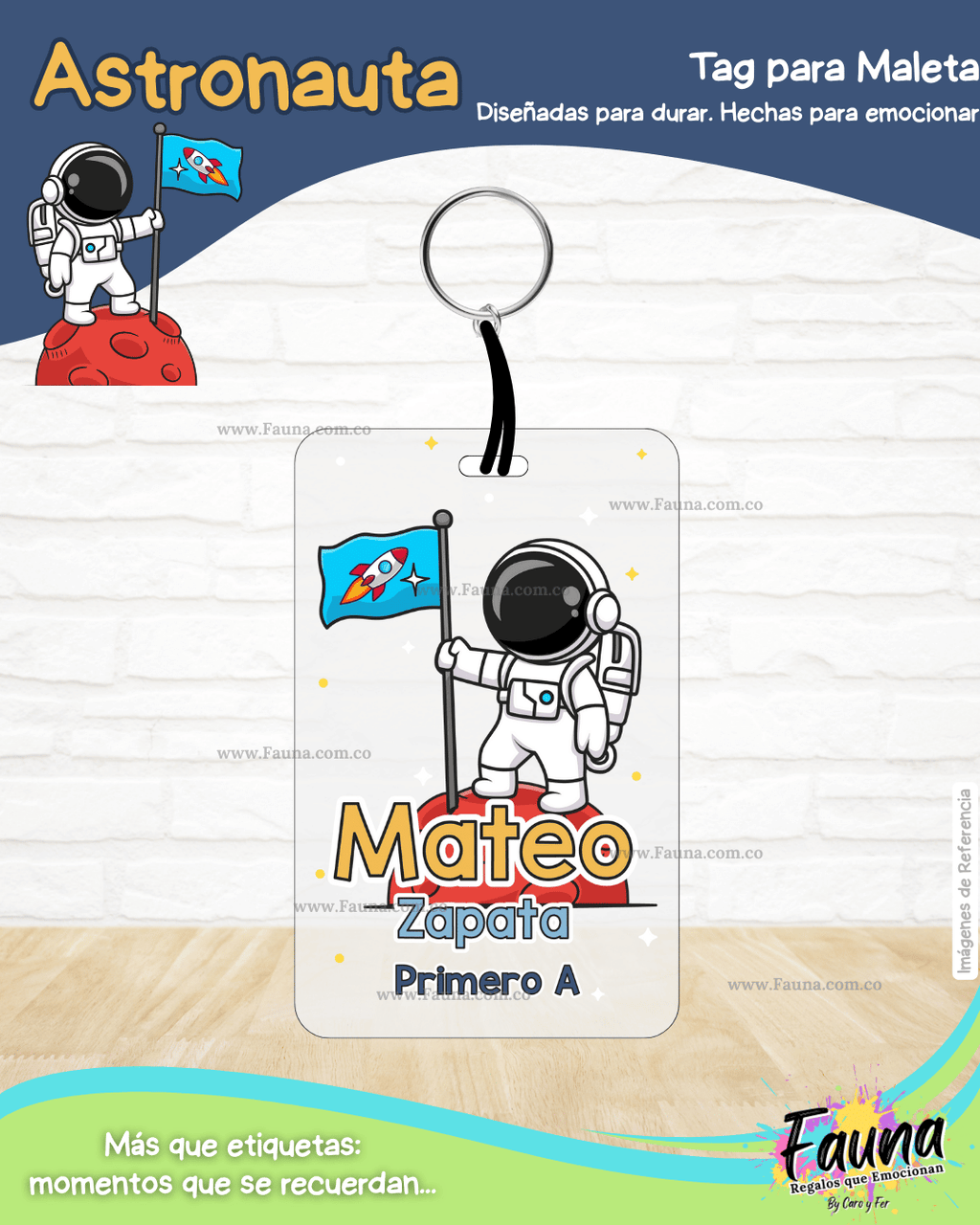 Astronauta 🚀 - Etiquetas Escolares Premium Personalizadas