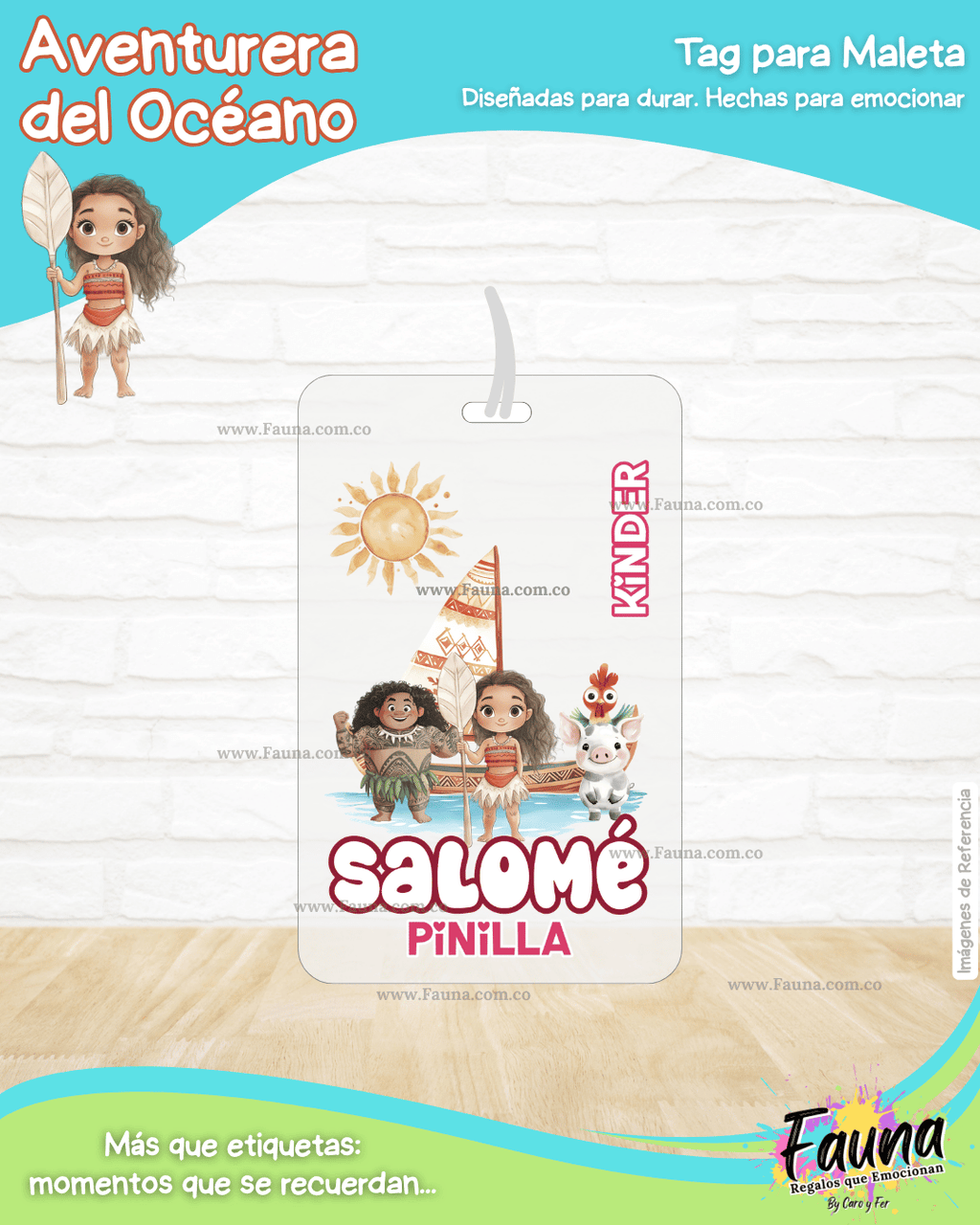 Aventurera del Océano 🌺 - Etiquetas Escolares Premium Personalizadas