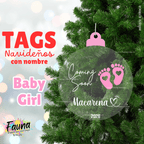 Baby Girl – Tag Navideño Personalizado 🎀