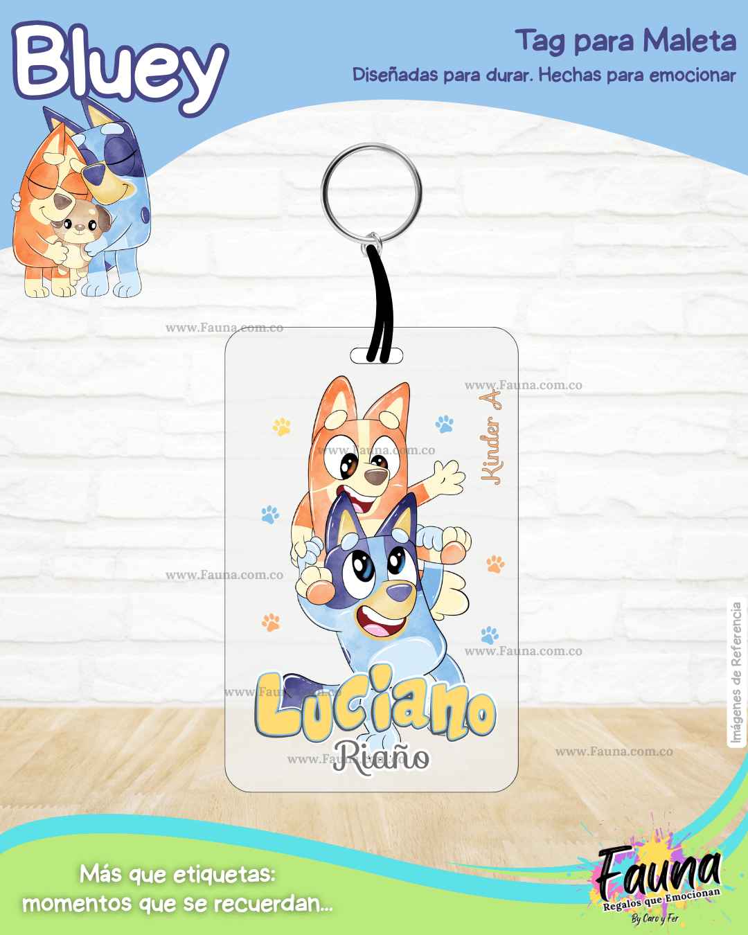 Bluey 🐾 - Etiquetas Escolares Premium Personalizadas