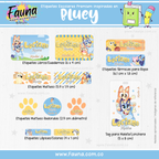 Bluey 🐾 - Etiquetas Escolares Premium Personalizadas