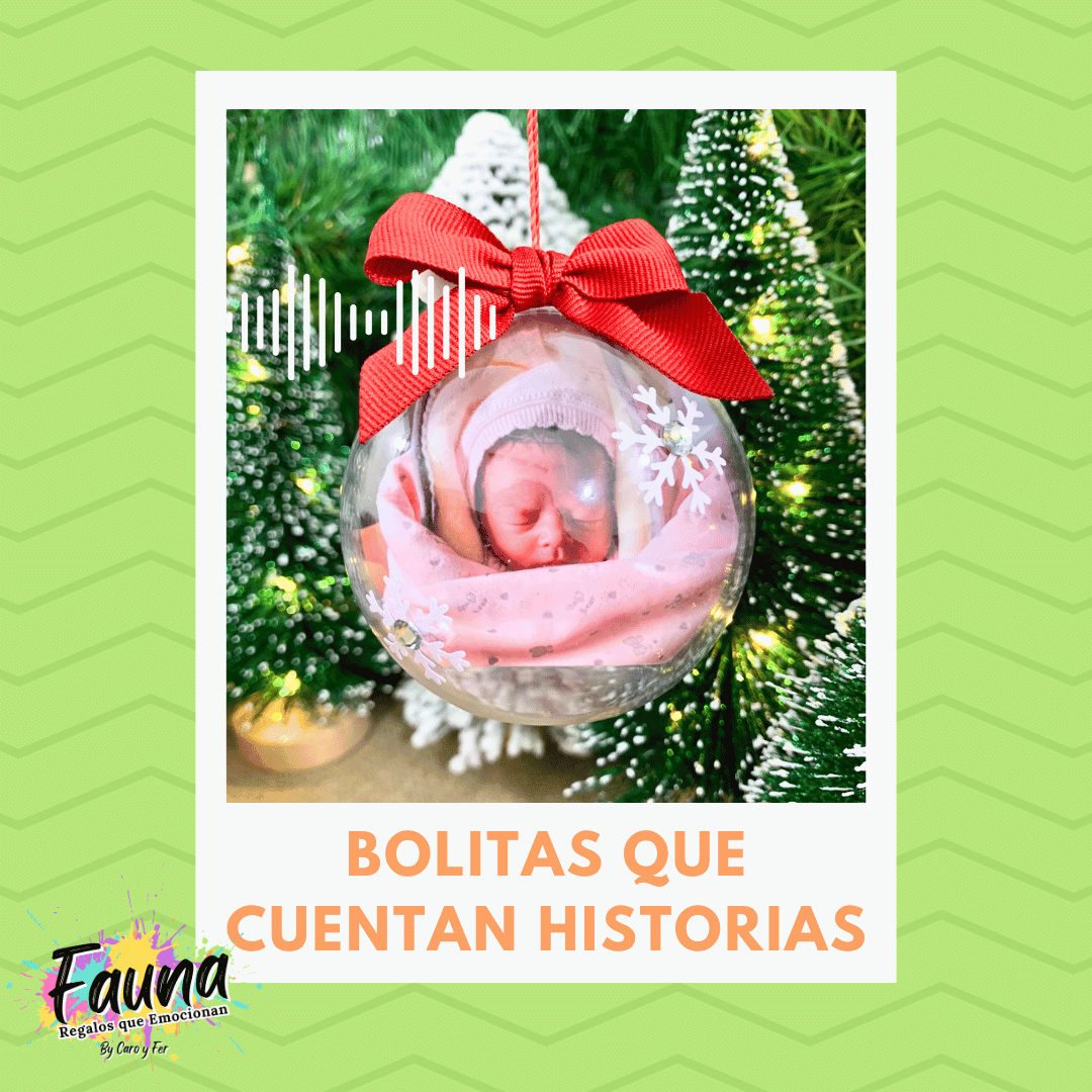 Bolita Navideña Premium con tu Voz y Foto Personalizada - Fauna Regalos que emocionan
