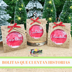 Bolitas Navideñas Premium personalizadas con Nombres - Fauna Regalos que emocionan