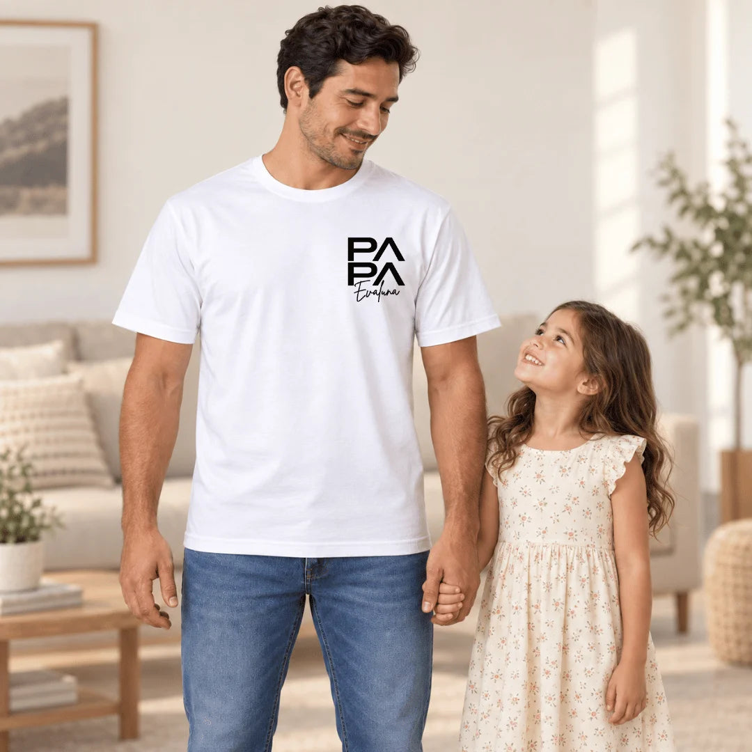 Papá – Camiseta Personalizada con Nombres