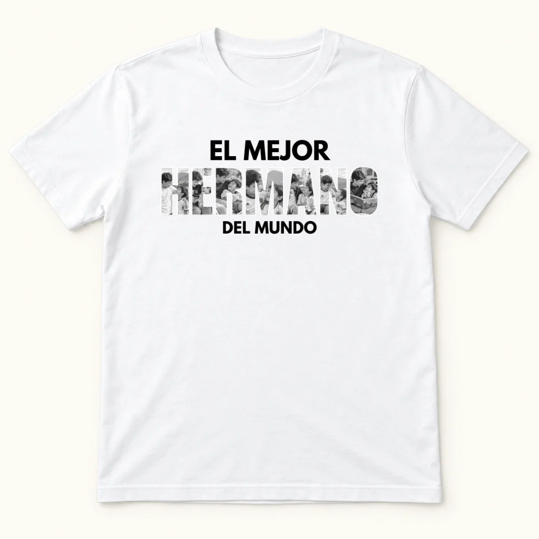 El Mejor Hermano – Camiseta Personalizada con Fotos