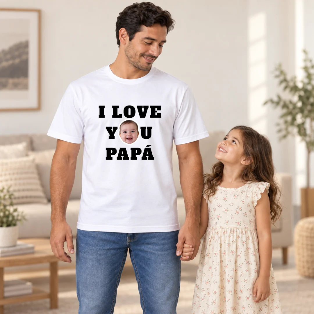 Love You Papá – Personalizada con Foto del Bebé