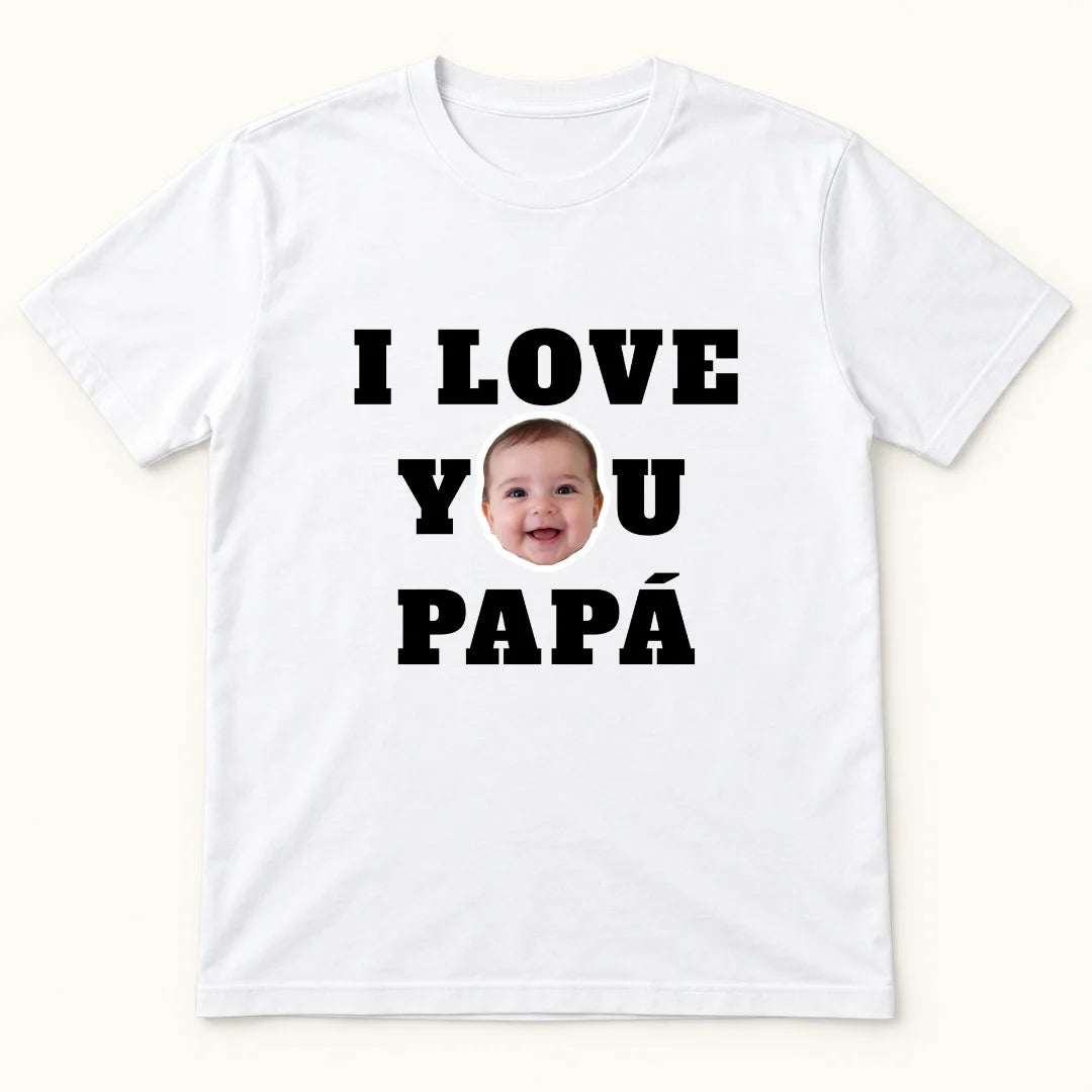 Love You Papá – Personalizada con Foto del Bebé