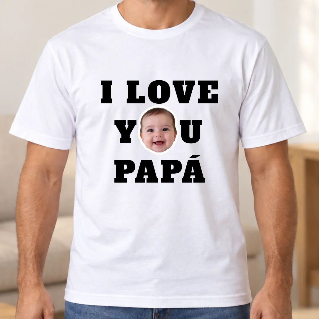 Love You Papá – Personalizada con Foto del Bebé