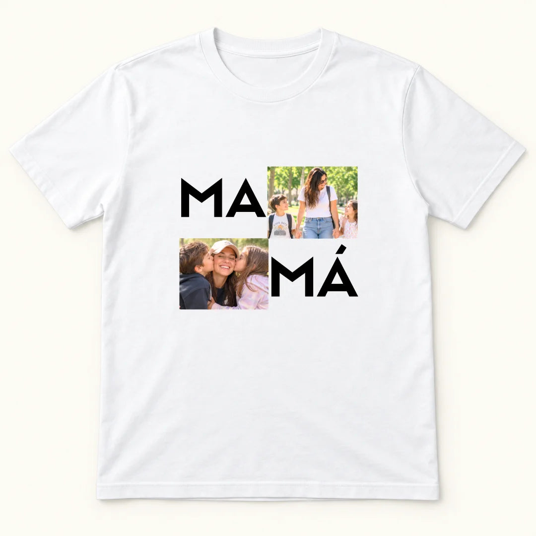 Mamá con Fotos – Camiseta Personalizada con Fotos