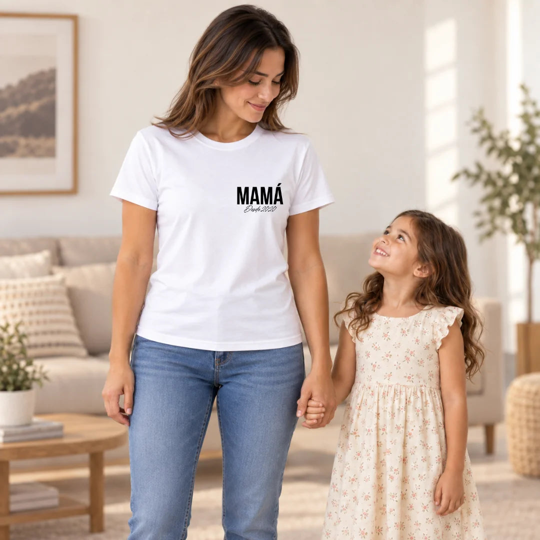 Mamá Desde Siempre – Camiseta Personalizada con Año