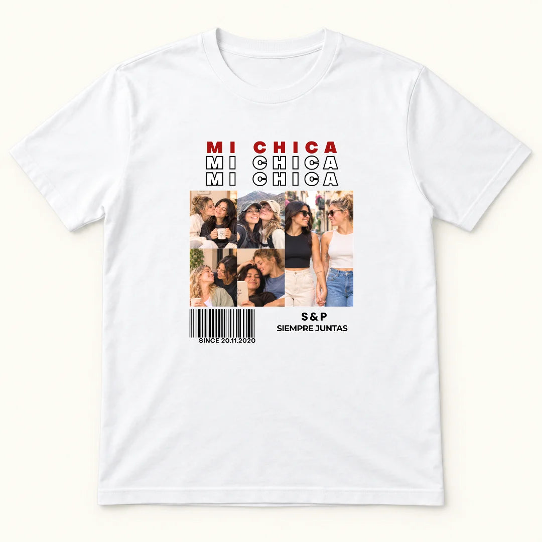Nuestra Historia Juntas – Camiseta Personalizada con Fotos
