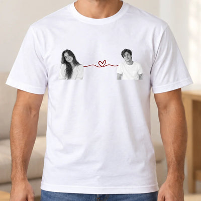 Conectados por Siempre – Camiseta Personalizada con Fotos