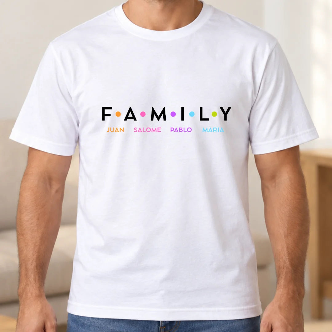 Family – Camiseta Personalizada para Familia con Nombres