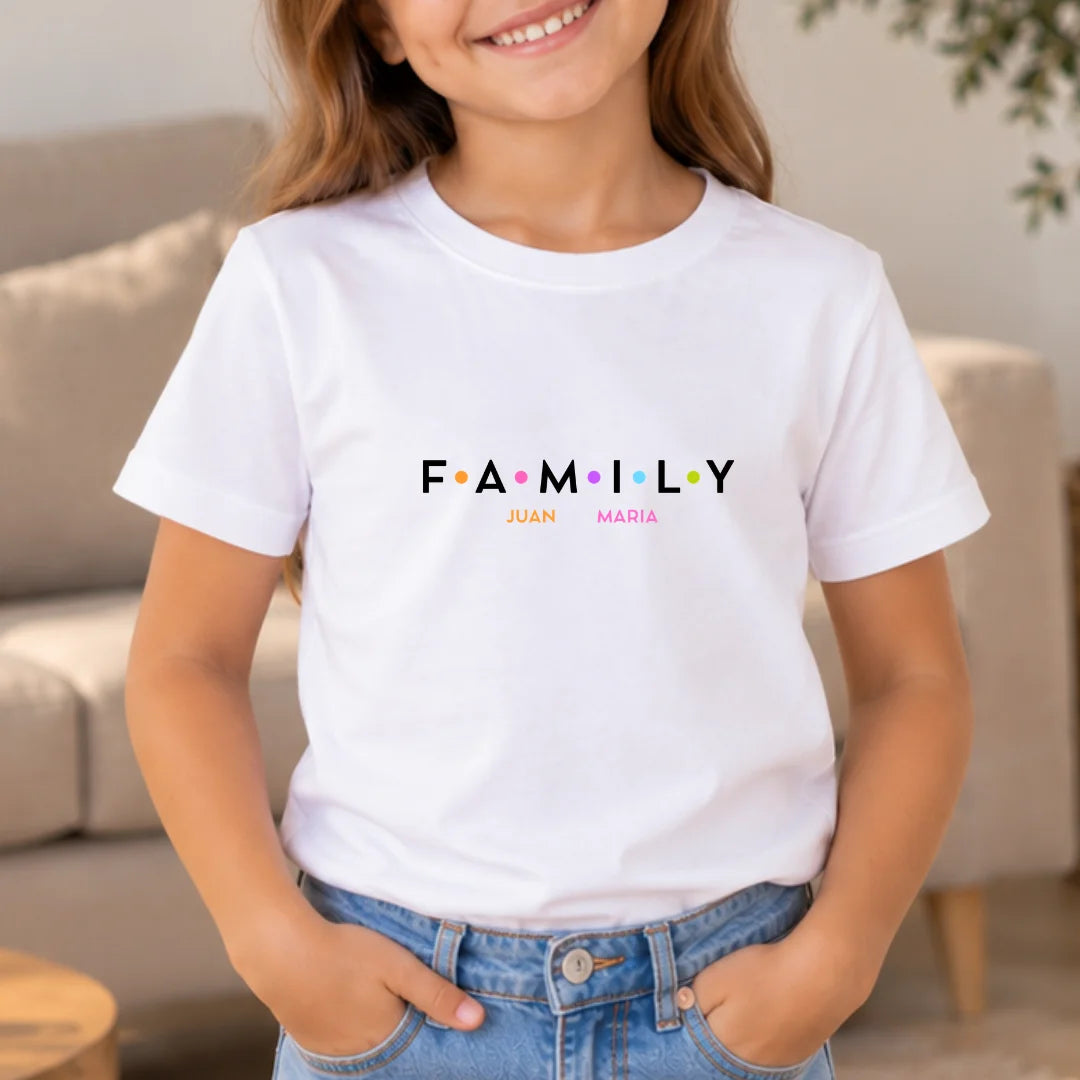 Family – Camiseta Personalizada para Familia con Nombres