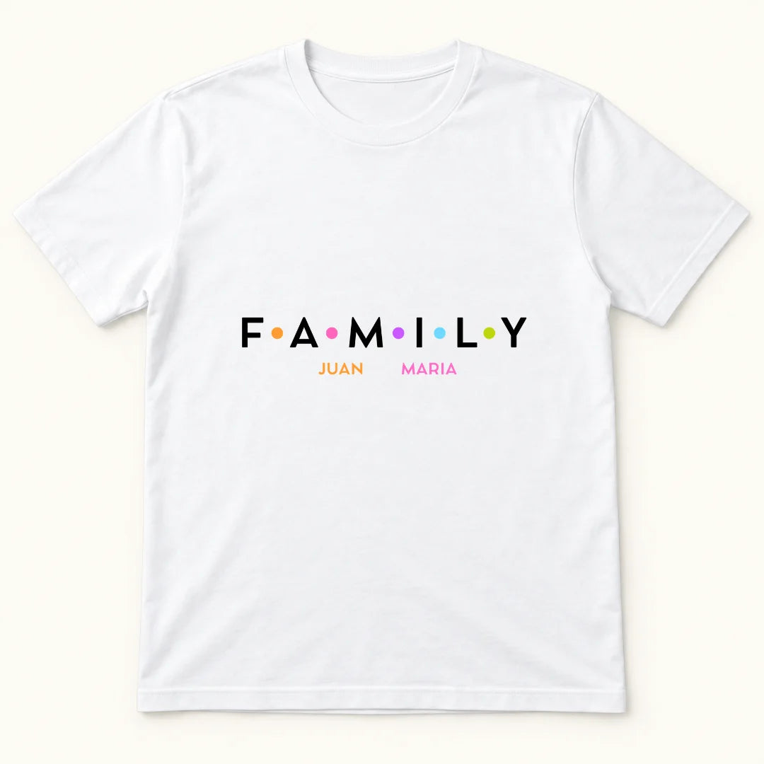 Family – Camiseta Personalizada para Familia con Nombres