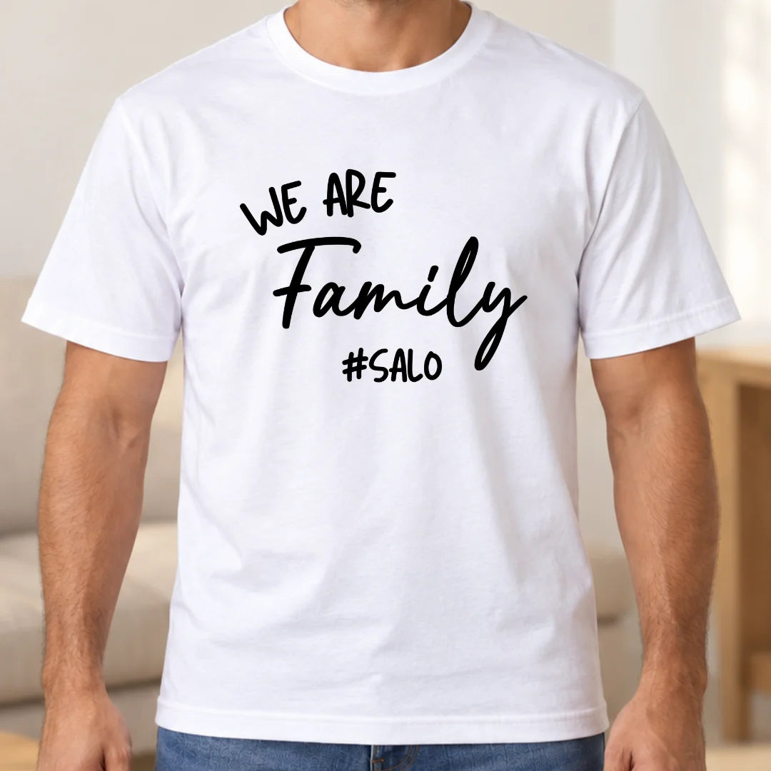 We Are Family – Camiseta Personalizada con Nombre
