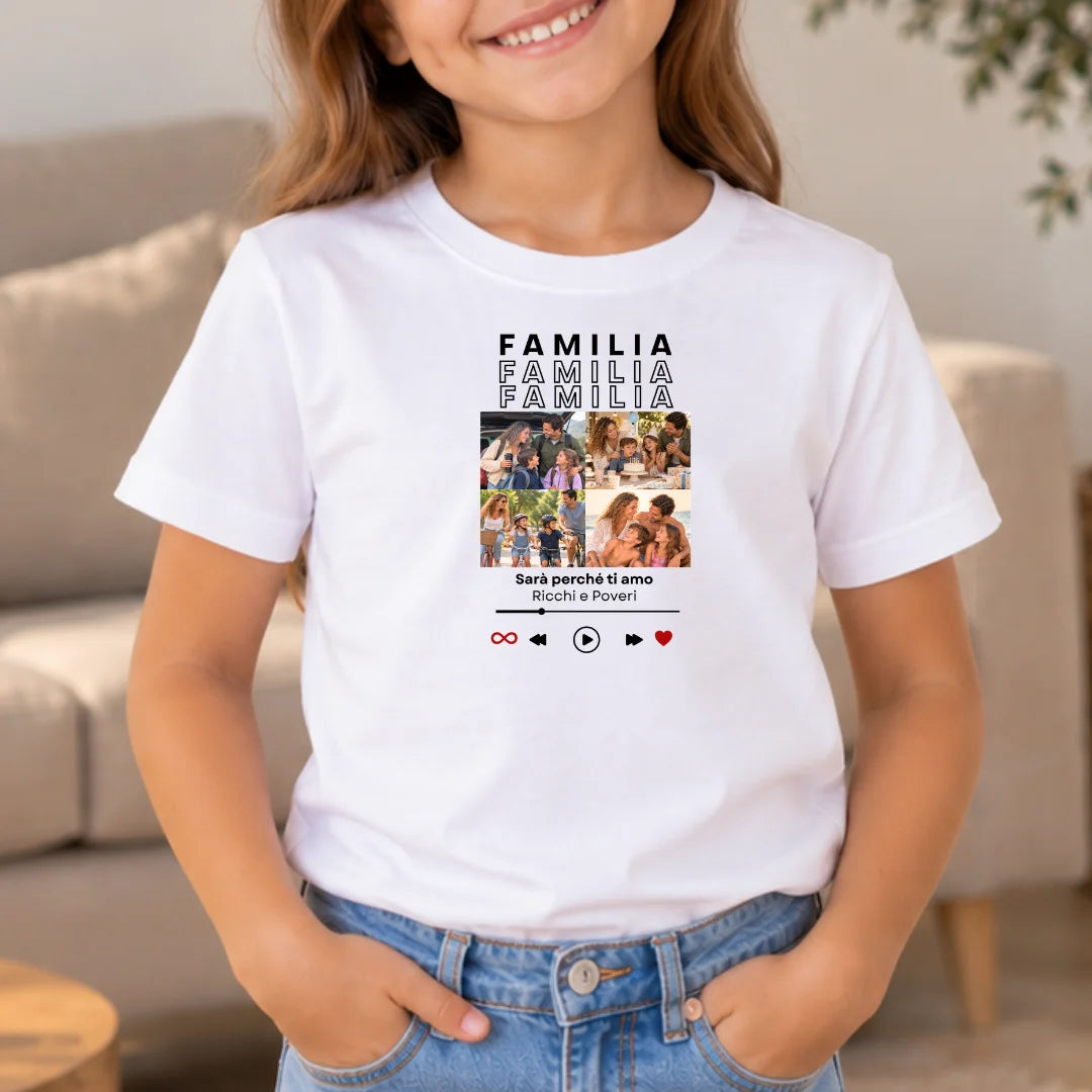 Nuestra Historia en una Canción – Camiseta Personalizada con Fotos y Canción